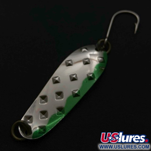  Luhr Jensen Alpena Diamond, nikiel/zielony, 7 g błystka wahadłowa #23711