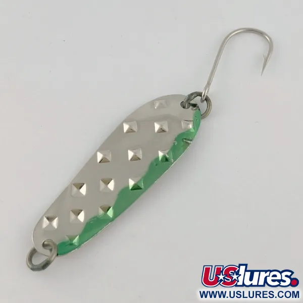  Luhr Jensen Alpena Diamond, nikiel/zielony, 7 g błystka wahadłowa #23711