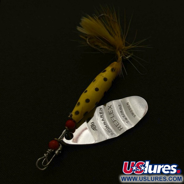  Abu Garcia Spinnaren Reflex, nickel/yellow, 7 g błystka obrotowa #23714