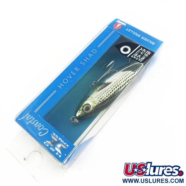  H2O Xpress Coastal Series Hover Shad Saltwater Lures, Silver mullet, 12 g wobler #23801