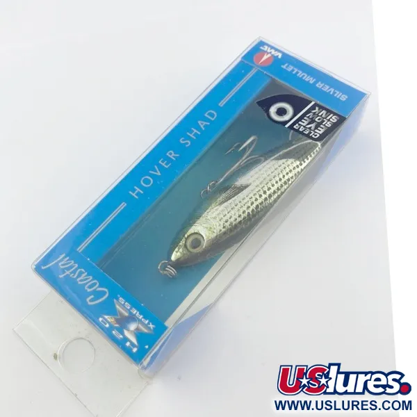  H2O Xpress Coastal Series Hover Shad Saltwater Lures, Silver mullet, 12 g wobler #23801