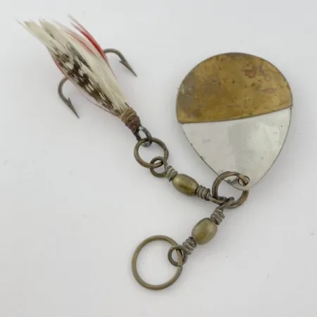 W.T. J. Lowe Lowe's Star Colorado Spinner 4 №5823 (1890S), nikiel/mosiądz, 7 g błystka obrotowa #23847