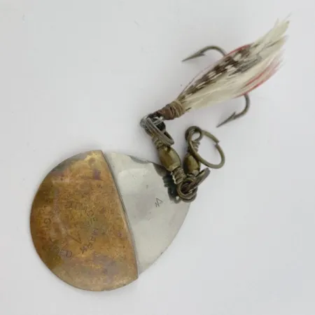 W.T. J. Lowe Lowe's Star Colorado Spinner 4 №5823 (1890S), nikiel/mosiądz, 7 g błystka obrotowa #23847