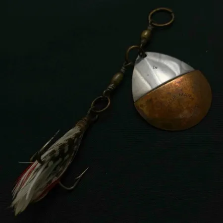 W.T. J. Lowe Lowe's Star Colorado Spinner 4 №5823 (1890S), nikiel/mosiądz, 7 g błystka obrotowa #23847