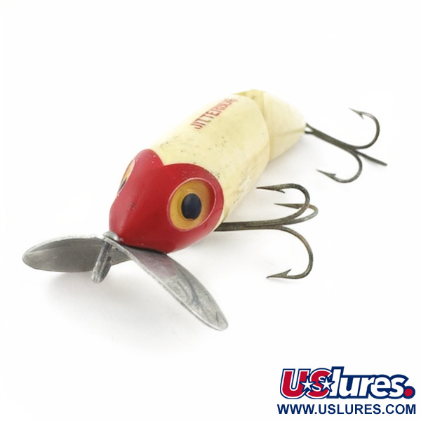  Fred Arbogast Jitterbug Jointed, red head, 14 g wobler #23869