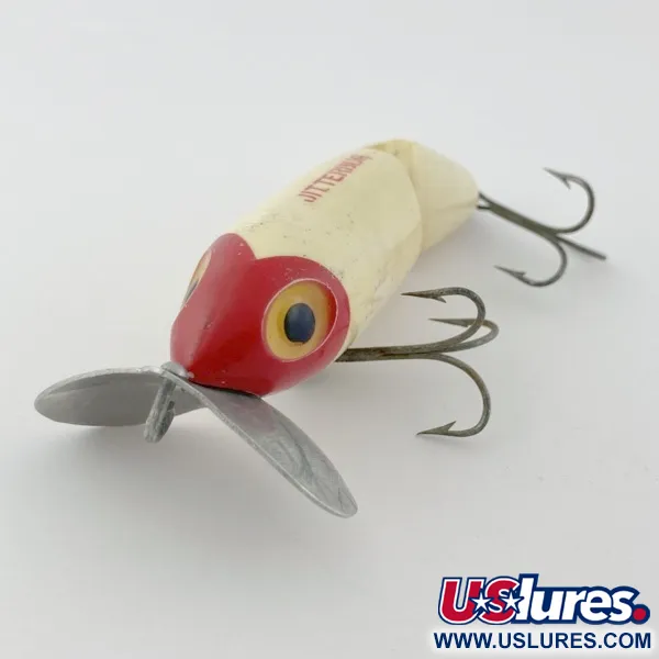  Fred Arbogast Jitterbug Jointed, red head, 14 g wobler #23869