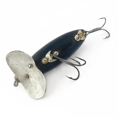 Fred Arbogast Jitterbug Early Bug Eye​ (1960s), Black, 14 g wobler #23870