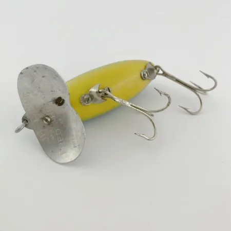 Fred Arbogast Jitterbug Early Bug Eye​ (1960s), Green tiger, 14 g wobler #23902