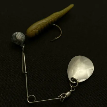 Johnson Beetle Spin, nikiel/żółty/biały, 5 g błystka obrotowa #23914