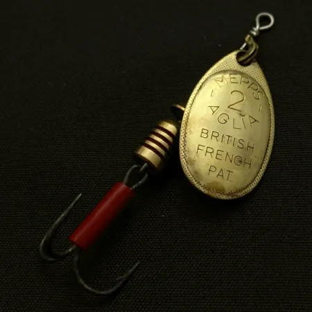 Mepps Aglia 2 (1960s), złoto, 4,5 g błystka obrotowa #23949