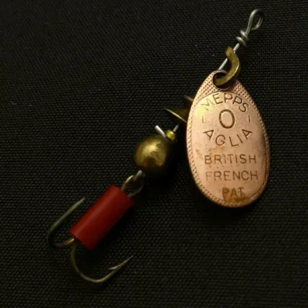 Mepps Aglia 0 (1960s), miedź, 2,5 g błystka obrotowa #23950