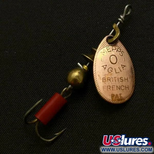  Mepps Aglia 0 (1960s), miedź, 2,5 g błystka obrotowa #23950