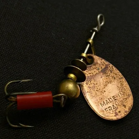 Mepps Aglia 0 (1960s), miedź, 2,5 g błystka obrotowa #23950