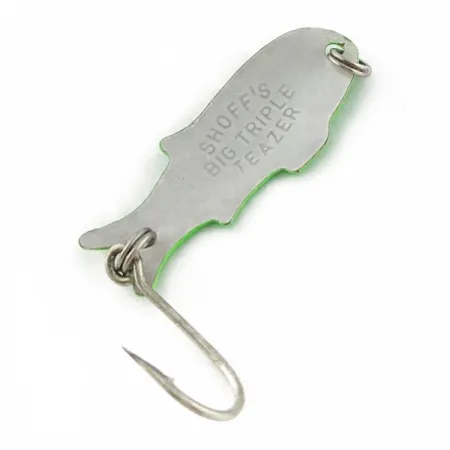 Shoff's Big Triple Teazer, green, 2 g błystka wahadłowa #24024