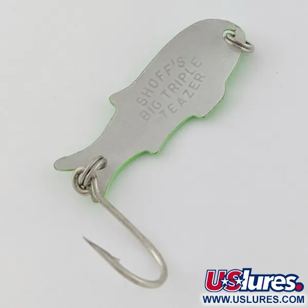 Shoff's Big Triple Teazer, green, 2 g błystka wahadłowa #24024