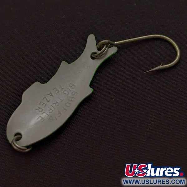 Shoff's Big Triple Teazer, green, 2 g błystka wahadłowa #24024