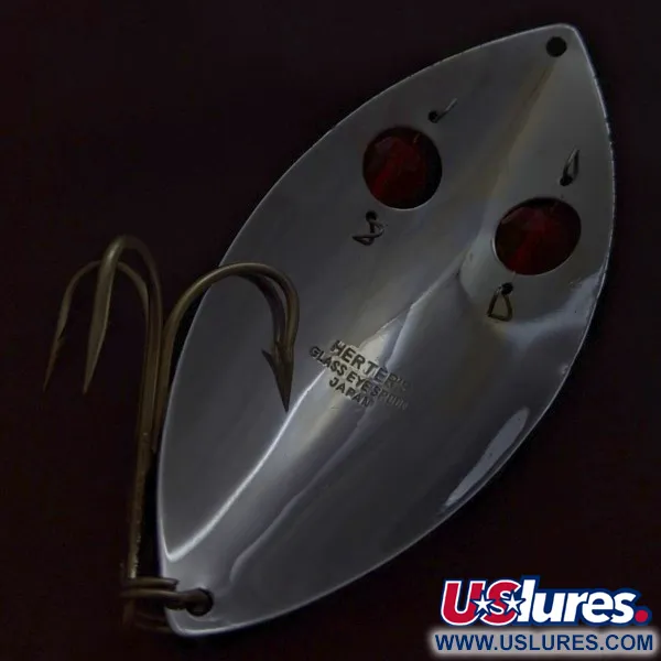 Herter's Glass Eye Spoon, nikiel/czerwone oczy, 60 g błystka wahadłowa #24036