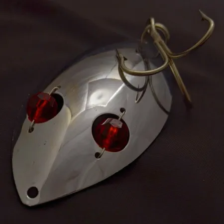 Herter's Glass Eye Spoon, nikiel/czerwone oczy, 60 g błystka wahadłowa #24036