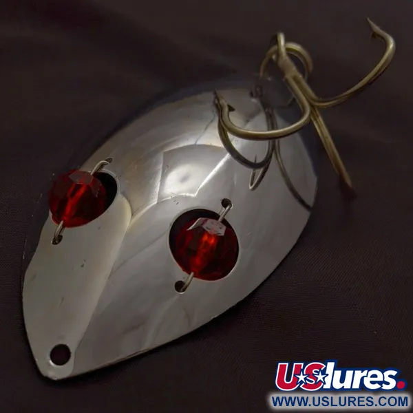 Herter's Glass Eye Spoon, nikiel/czerwone oczy, 60 g błystka wahadłowa #24036