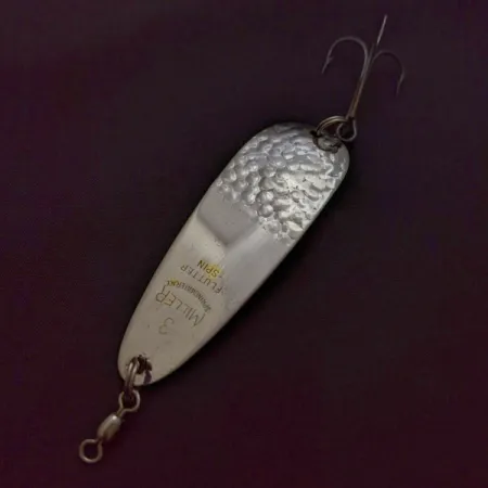 Miller Flutter Spin 3 Wahadłówka, Srebro, 1/2oz, Hammered Finish, #24041