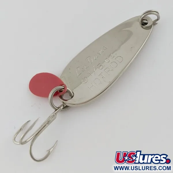  Les Davis Hotrod, нікель/червоний, 5 g błystka wahadłowa #24072