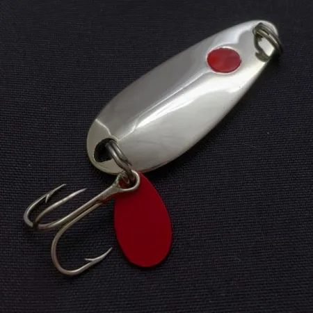 Les Davis Hotrod, нікель/червоний, 5 g błystka wahadłowa #24072