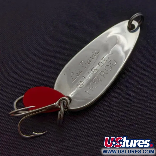  Les Davis Hotrod, нікель/червоний, 5 g błystka wahadłowa #24072