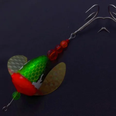 Yakima Bait Worden's Spin-n-Glo, green/red, 8 g błystka obrotowa #24082