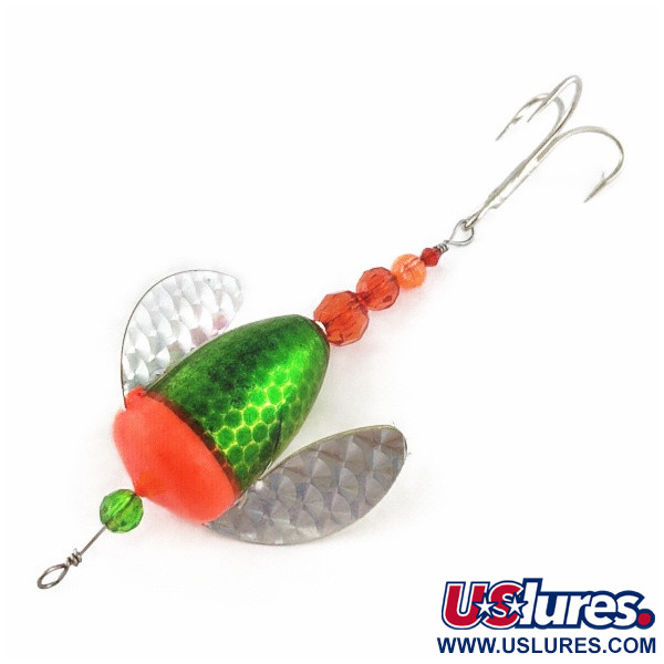 Yakima Bait Worden's Spin-n-Glo, green/red, 8 g błystka obrotowa #24082