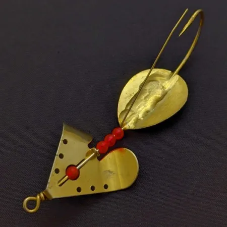 Lindy / Little Joe Lindy Skitter-Buzz Weedless , red/gold, 7 g błystka wahadłowa #24094