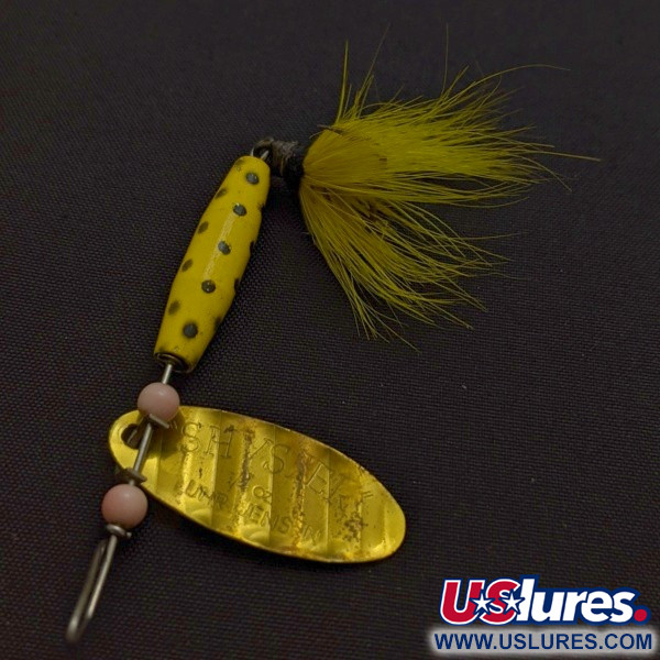  Luhr Jensen Shyster, żółte złoto, 7 g błystka obrotowa #24096