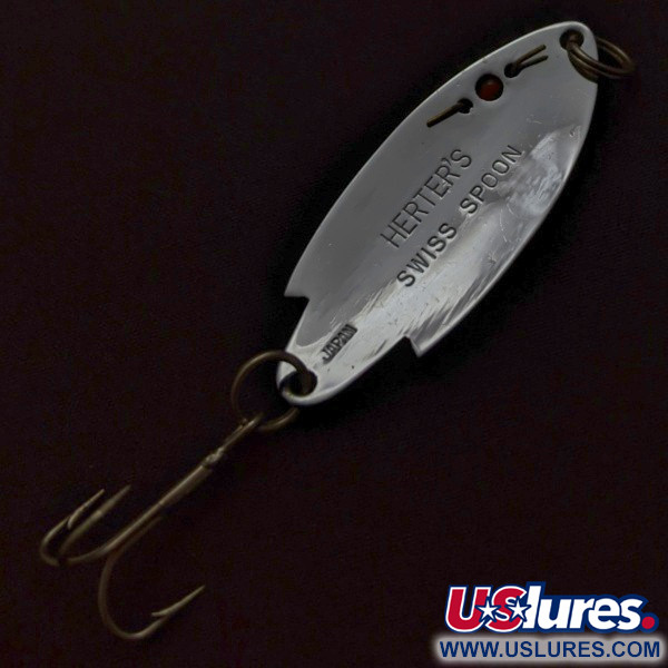  Herter's Swiss Spoon (Japan), nikiel/czerwone oczy, 7 g błystka wahadłowa #24099