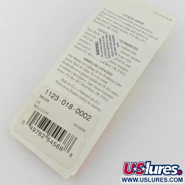  Luhr Jensen Lil' Kroc (Krocodile Stubby), gold, 4,5 g błystka wahadłowa #24100