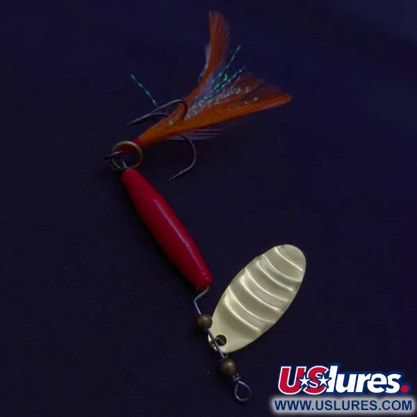  Worth #301, czerwony/czarny/złoty, 9 g błystka obrotowa #24152