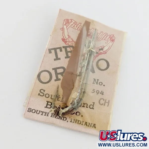  South Bend Trix-Oreno 594, silver/red, 2 g błystka wahadłowa #24177