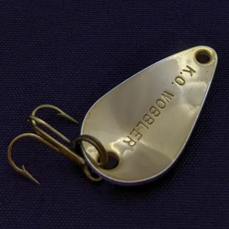 Acme K.O. Wobbler, biały/czarny/złoty, 3,5 g błystka wahadłowa #24191