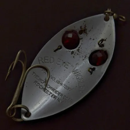 Hofschneider Red Eye Wiggler, nikiel/czerwony, 25 g błystka wahadłowa #24196