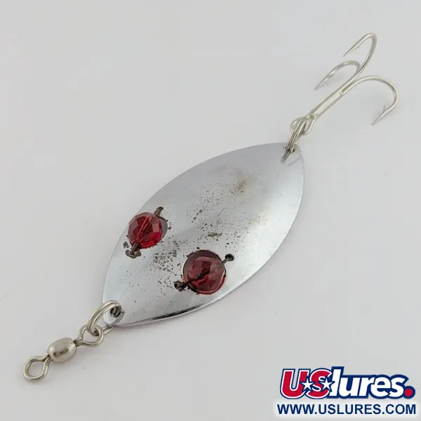  Hofschneider Red Eye Wiggler, nikiel/czerwony, 25 g błystka wahadłowa #24196