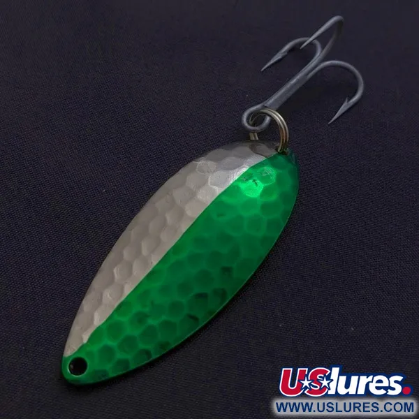 Eppinger Dardevle Devle Dog Detroit (1980 s), nikiel/zielony, 21 g błystka wahadłowa #24199