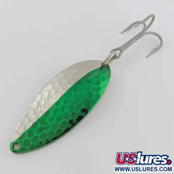 Eppinger Dardevle Devle Dog Detroit (1980 s), nikiel/zielony, 21 g błystka wahadłowa #24199