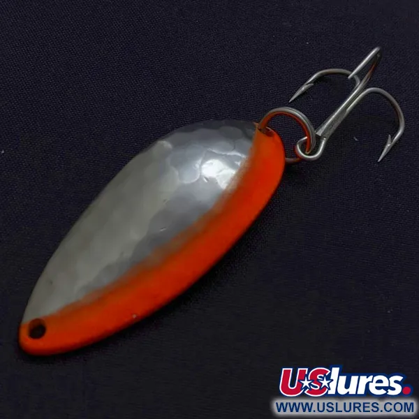 Eppinger Dardevle Devle Dog 5400 Detroit (1980 s), nikiel/pomarańczowy UV, 14 g błystka wahadłowa #24200