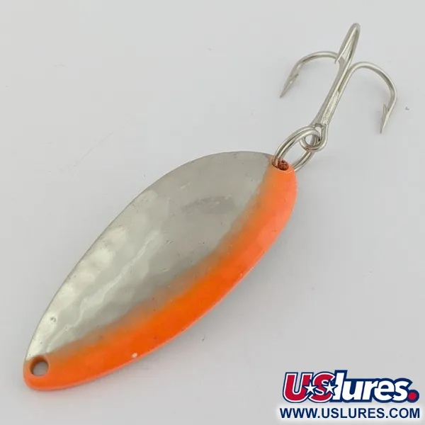Eppinger Dardevle Devle Dog 5400 Detroit (1980 s), nikiel/pomarańczowy UV, 14 g błystka wahadłowa #24200