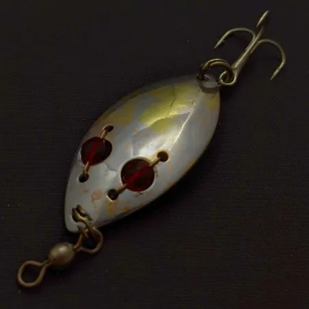 Hofschneider Red Eye Junior, srebrne/mosiężne/czerwone, 6,5 g błystka wahadłowa #24210