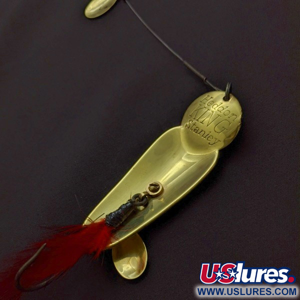 Heddon King Stanley, złoty/czerwony, 21 g błystka wahadłowa #24228