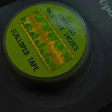 Witchcraft Witchstix Bait Scalloped tape , yellow/green hologram #24257