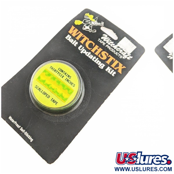 Witchcraft Witchstix Bait Scalloped tape , yellow/green hologram,  g  #24257