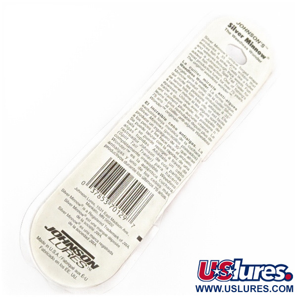  Johnson Silver Minnow antyzaczepowa, Zielony/Pomarańczowy/Nikiel, 21 g błystka wahadłowa #24267