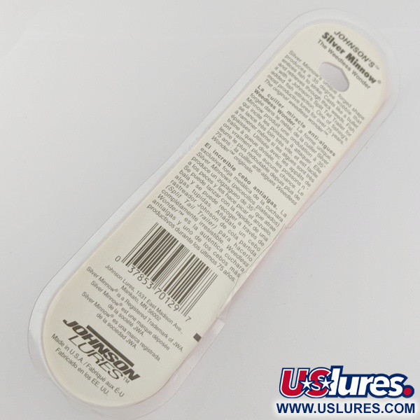  Johnson Silver Minnow antyzaczepowa, Zielony/Pomarańczowy/Nikiel, 21 g błystka wahadłowa #24267