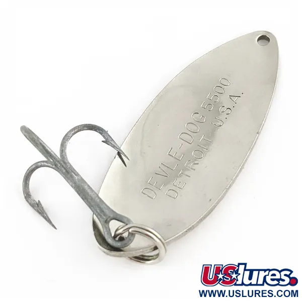 Eppinger Dardevle Devle Dog 5500 Detroit (1980 s), nikiel, 21 g błystka wahadłowa #24271