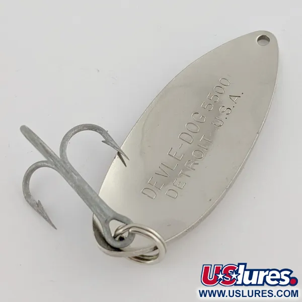 Eppinger Dardevle Devle Dog 5500 Detroit (1980 s), nikiel, 21 g błystka wahadłowa #24271